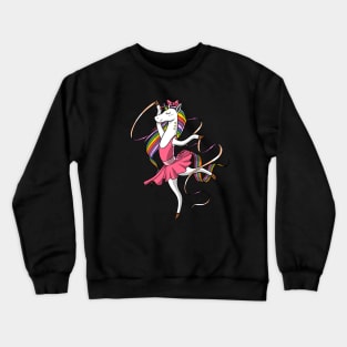 Unicorn Ballet Dancing Ballerina Crewneck Sweatshirt